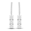 Thumbnail Image 2 of Diamond Huggie/Dangle Earrings 1 ct tw 14K White Gold