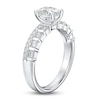 Thumbnail Image 1 of Oval, Baguette & Round-Cut Diamond Engagement Ring 1 ct tw 14K White Gold