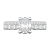 Thumbnail Image 3 of Oval, Baguette & Round-Cut Diamond Engagement Ring 1 ct tw 14K White Gold