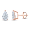 Thumbnail Image 0 of Pear-Shaped Lab-Created Diamond Solitaire Stud Earrings 2 ct tw 14K Rose Gold (F/SI2)