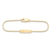 Thumbnail Image 0 of Children's I.D. Tag Curb Bracelet 18K Yellow Gold 4"