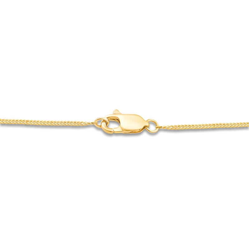 Children's I.D. Tag Curb Bracelet 18K Yellow Gold 4"