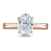 Thumbnail Image 3 of Certified Oval-Cut Diamond Solitaire Engagement Ring 1-1/2 ct tw 14K Rose Gold (I/I1)
