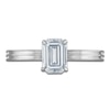 Thumbnail Image 3 of Certified Emerald-Cut Diamond Solitaire Engagement Ring 1 ct tw 14K White Gold (I/I1)