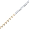 Thumbnail Image 2 of Diamond Tennis & Open Link Bracelet 1-1/2 ct tw 14K Two-Tone Gold 7"