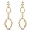 Thumbnail Image 1 of Italia D'Oro Oval Link Drop Earrings 14K Yellow Gold