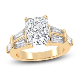 Radiant-Cut Created By Jared Studio Lab-Grown Diamond Engagement Ring 3-1/2 ct tw 14K Yellow Gold