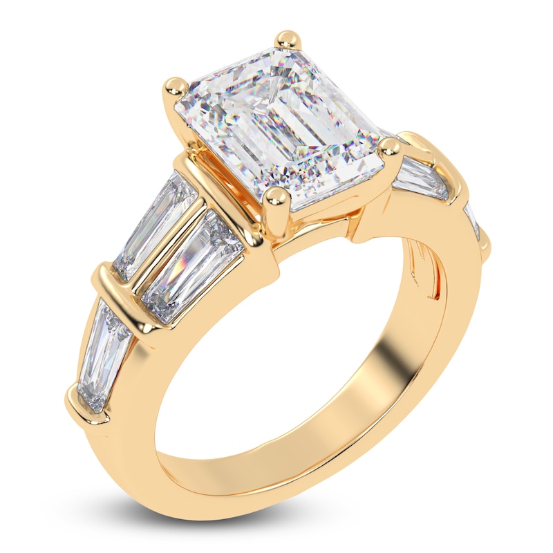 Main Image 2 of Radiant-Cut Created By Jared Studio Lab-Grown Diamond Engagement Ring 3-1/2 ct tw 14K Yellow Gold
