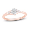 Thumbnail Image 1 of Princess-Cut Quad Diamond Promise Ring 1/5 ct tw 10K Rose Gold