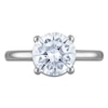 Thumbnail Image 3 of Round-Cut Lab-Grown Diamond Solitaire Plus Engagement Ring 2-1/2 ct tw Platinum (VS2/F)