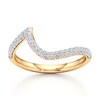 Thumbnail Image 1 of J'Lure Lab-Created Diamond Contour Wedding Band 3/8 ct tw 18K Yellow Gold