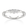 Thumbnail Image 1 of J'Lure Lab-Grown Diamond Scalloped Wedding Band 1/8 ct tw 18K White Gold