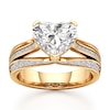 Thumbnail Image 1 of J'Lure Lab-Grown Diamond Heart Brilliant-Cut Engagement Ring 3-1/2 ct tw 18K Yellow Gold