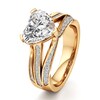 Thumbnail Image 4 of J'Lure Lab-Grown Diamond Heart Brilliant-Cut Engagement Ring 3-1/2 ct tw 18K Yellow Gold