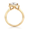 Thumbnail Image 2 of J'Lure Trillion Curved Brilliant-Cut Lab-Grown Diamond Half-Halo Engagement Ring 2 ct tw 18K Yellow Gold