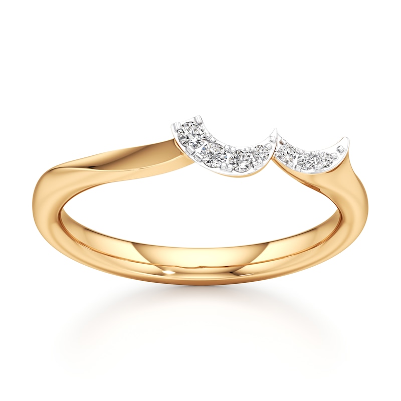 Main Image 1 of J'Lure Lab-Grown Diamond Wedding Band 1/15 ct tw 18K Yellow Gold