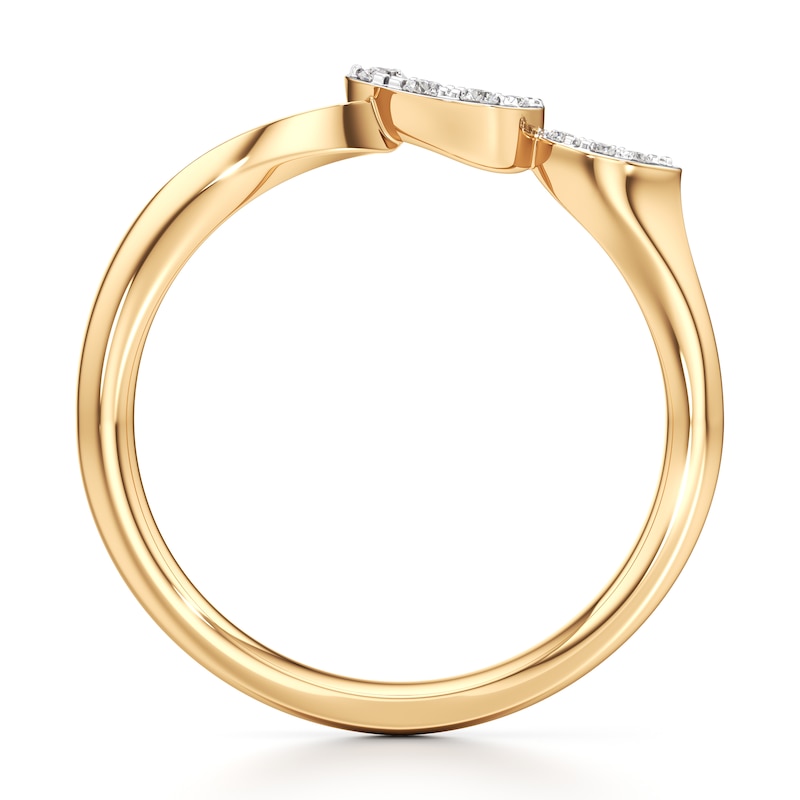 Main Image 2 of J'Lure Lab-Grown Diamond Wedding Band 1/15 ct tw 18K Yellow Gold