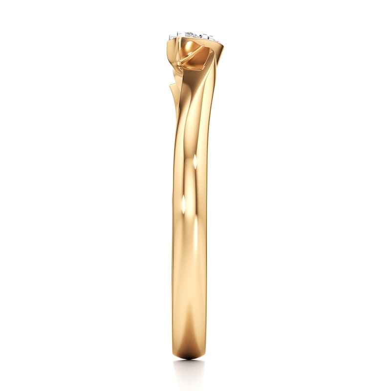 Main Image 3 of J'Lure Lab-Grown Diamond Wedding Band 1/15 ct tw 18K Yellow Gold