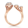 Thumbnail Image 2 of J'Lure Oval Step-Cut Lab-Created Diamond Engagement Ring 3-3/4 ct tw 18K Rose Gold