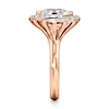 Thumbnail Image 3 of J'Lure Oval Step-Cut Lab-Created Diamond Engagement Ring 3-3/4 ct tw 18K Rose Gold