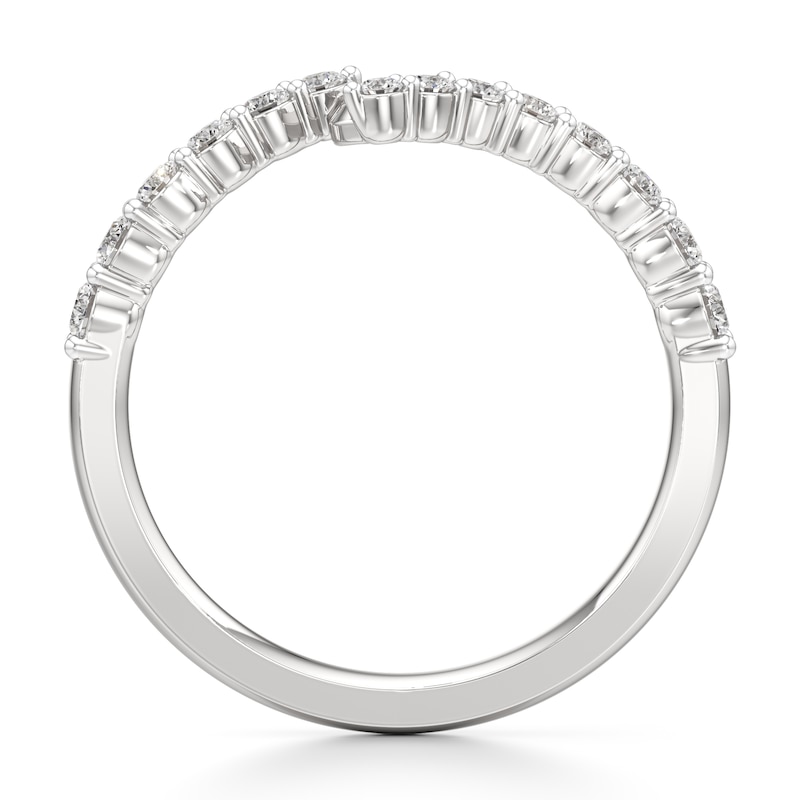 Main Image 2 of J'Lure Lab-Grown Diamond Contour Wedding Band 3/8 ct tw 18K White Gold