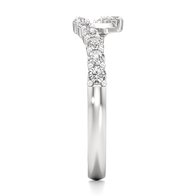 Main Image 3 of J'Lure Lab-Grown Diamond Contour Wedding Band 3/8 ct tw 18K White Gold