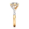 Thumbnail Image 3 of J'Lure Radiant Brilliant-Cut Lab-Grown Diamond Bypass Engagement Ring 2-3/8 ct tw 18K Yellow Gold