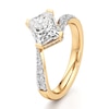Thumbnail Image 4 of J'Lure Radiant Brilliant-Cut Lab-Grown Diamond Bypass Engagement Ring 2-3/8 ct tw 18K Yellow Gold