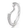 Thumbnail Image 4 of J'Lure Lab-Grown Diamond Contour Wedding Band 1/5 ct tw 18K White Gold