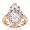 Thumbnail Image 1 of J'Lure Moval Old-Cut Lab-Grown Diamond Engagement Ring 5-5/8 ct tw 18K Rose Gold