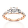 Thumbnail Image 1 of J'Lure Carre Step-Cut Lab-Created Diamond Engagement Ring 2 ct tw 18K Rose Gold