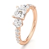 Thumbnail Image 4 of J'Lure Carre Step-Cut Lab-Created Diamond Engagement Ring 2 ct tw 18K Rose Gold