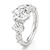 Thumbnail Image 4 of J'Lure Hexagon Brilliant-Cut Lab-Grown Diamond Engagement Ring 4-3/4 ct tw 18K White Gold