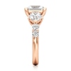 Thumbnail Image 3 of J'Lure Carre Step-Cut Lab-Created Diamond Engagement Ring 4-3/4 ct tw 18K Rose Gold