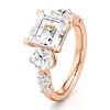 Thumbnail Image 4 of J'Lure Carre Step-Cut Lab-Created Diamond Engagement Ring 4-3/4 ct tw 18K Rose Gold