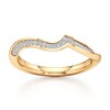 Thumbnail Image 1 of J'Lure Lab-Grown Diamond Contour Wedding Band 1/8 ct tw 18K Yellow Gold