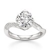 Thumbnail Image 1 of J'Lure Octagon Brilliant-Cut Lab-Grown Diamond Bypass Engagement Ring 3-1/6 ct tw 18K White Gold