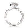 Thumbnail Image 2 of J'Lure Octagon Brilliant-Cut Lab-Grown Diamond Bypass Engagement Ring 3-1/6 ct tw 18K White Gold