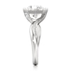 Thumbnail Image 3 of J'Lure Octagon Brilliant-Cut Lab-Grown Diamond Bypass Engagement Ring 3-1/6 ct tw 18K White Gold
