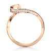 Thumbnail Image 2 of J'Lure Lab-Created Diamond Contour Wedding Band 1/6 ct tw 18K Rose Gold