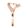 Thumbnail Image 3 of J'Lure Lab-Created Diamond Contour Wedding Band 1/6 ct tw 18K Rose Gold