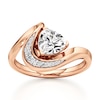 Thumbnail Image 1 of J'Lure Trillion Curved Brilliant-Cut Lab-Grown Diamond Engagement Ring 1 ct tw 18K Rose Gold