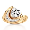 Thumbnail Image 1 of J'Lure Trillion Curved Brilliant-Cut Lab-Grown Diamond Engagement Ring 2 ct tw 18K Yellow Gold