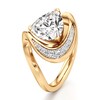 Thumbnail Image 4 of J'Lure Trillion Curved Brilliant-Cut Lab-Grown Diamond Engagement Ring 2 ct tw 18K Yellow Gold