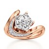 Thumbnail Image 1 of J'Lure Pentagon Brilliant-Cut Lab-Created Diamond Engagement Ring 3 ct tw 18K Rose Gold
