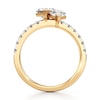 Thumbnail Image 2 of J'Lure Lozenge Step-Cut Two-Stone Lab-Created Diamond Engagement Ring 1-7/8 ct tw 18K Yellow Gold