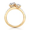 Thumbnail Image 2 of J'Lure Oval Step-Cut Two-Stone Lab-Grown Diamond Engagement Ring 3-1/3 ct tw 18K Yellow Gold