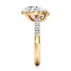 Thumbnail Image 3 of J'Lure Oval Step-Cut Two-Stone Lab-Grown Diamond Engagement Ring 3-1/3 ct tw 18K Yellow Gold