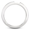 Thumbnail Image 2 of J'Lure Baguette-Cut Lab-Grown Diamond Contour Wedding Band 3/8 ct tw 18K White Gold