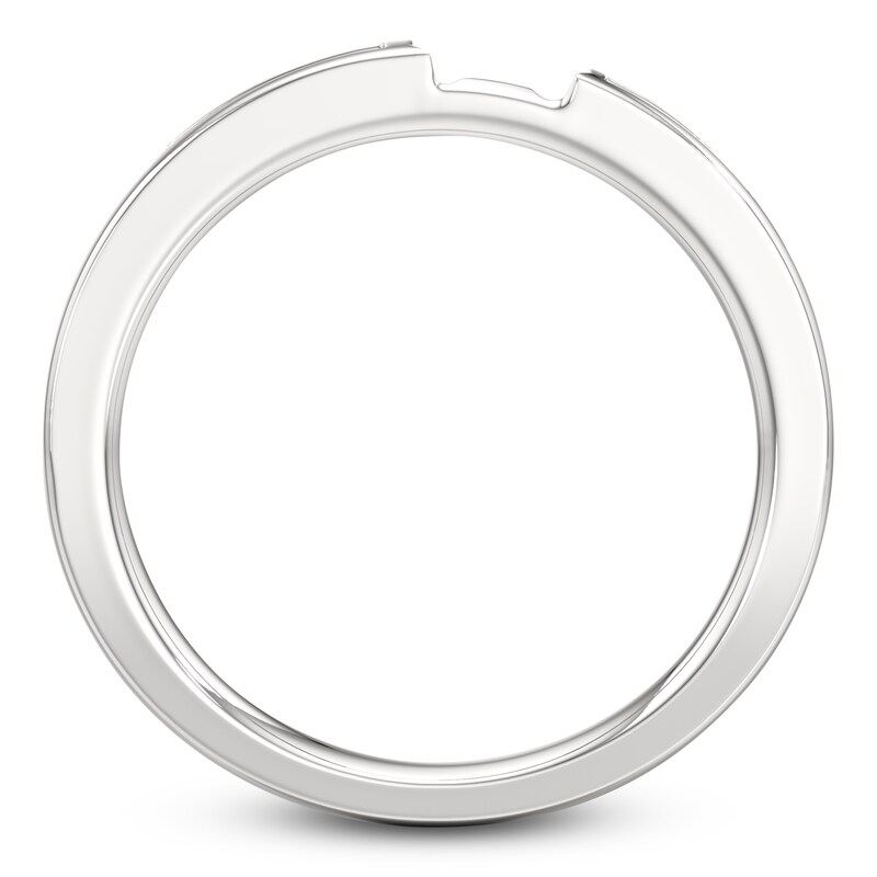 Main Image 2 of J'Lure Baguette-Cut Lab-Grown Diamond Contour Wedding Band 3/8 ct tw 18K White Gold